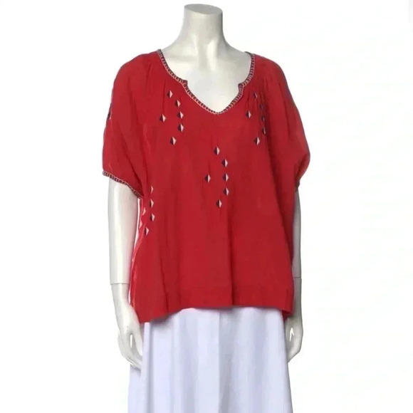 The Great The Hacienda Embroidered Boho Top - Picture 6 of 8